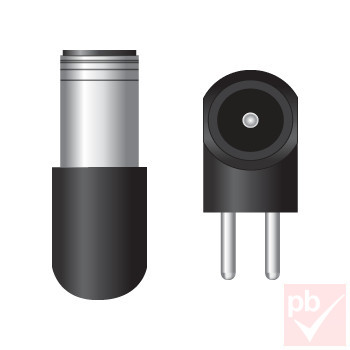 DC dugó, 7.4x5.0mm+0.6mm pin, hossz: 12mm, 90°, műanyag ház (IBM, Lenovo) [FSP]