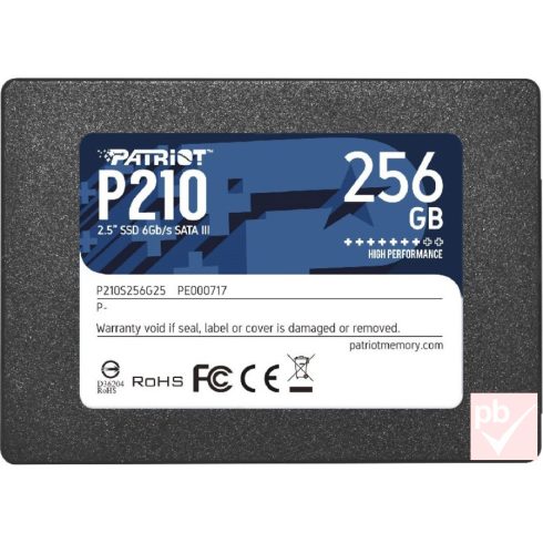 Patriot P210 256GB SATA SSD meghajtó