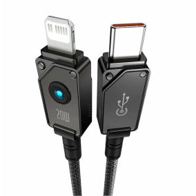   USB 2.0 C-Lightning összekötő kábel, fonott, 20W PD 1.0m (Baseus Unbreakable)