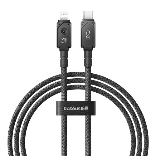 USB 2.0 C-Lightning összekötő kábel, fonott, 20W PD 1.0m (Baseus Unbreakable)