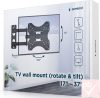 Gembird TV tartó fali konzol, dönthető, forgatható, 17-37"
