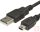 USB 2.0 A-mini B összekötő kábel 0.3m