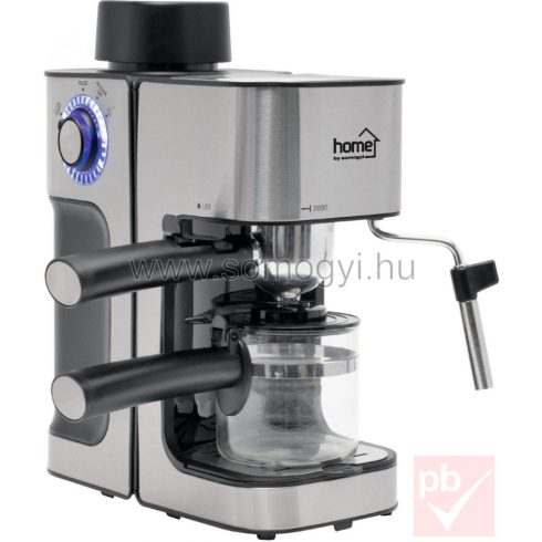 Home HG PR 14 Eszpresszó kávéfőző, 240ml, 3.5bar, fekete-inox