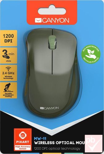 Canyon MW-11 zöld vezeték nélküli egér