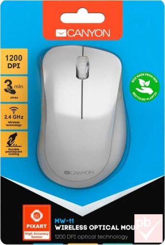 Canyon MW-11 fehér vezeték nélküli egér