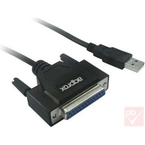 Approx APPC26 USB A -> párhuzamos port jelátalakító (25p.)