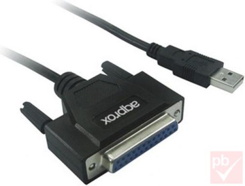 Approx APPC26 USB A -> párhuzamos port jelátalakító (25p.)