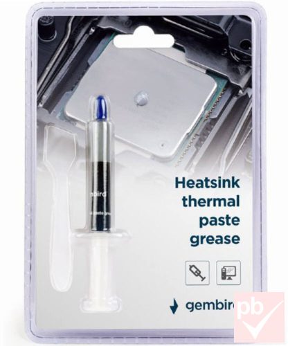 Gembird hűtőpaszta fecskendőben (3g, 4.5W/mK)