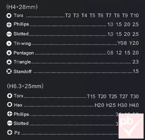 Jakemy 45 részes műszerész bitfejkészlet (JM-8174)