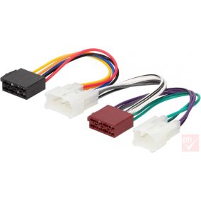   4CarMedia ZRS-AS-4B Daihatsu, Lexus, VW gyári csatlakozó -> 2x ISO csatlakozó