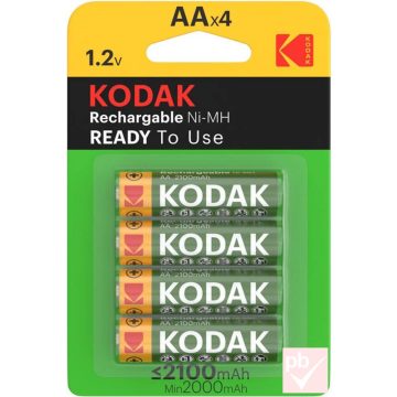 Kodak Ready-To-Use tölthető AA 1.2V 2100mAh akkumulátor