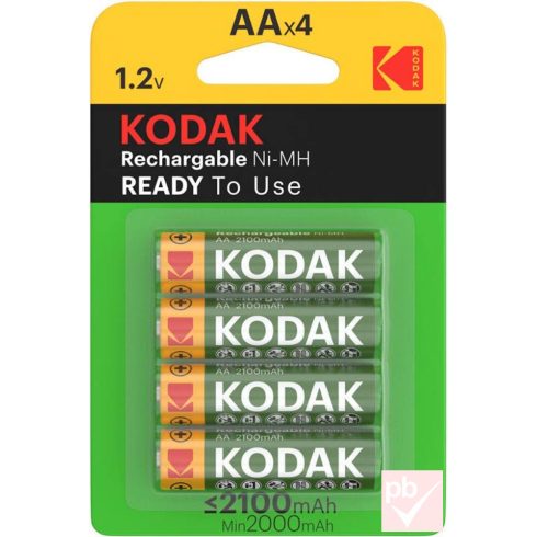 Kodak Ready-To-Use tölthető AA 1.2V 2100mAh akkumulátor