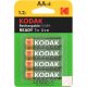 Kodak Ready-To-Use tölthető AA 1.2V 2100mAh akkumulátor