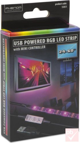Phenom 55851 RGB LED TV háttérvilágítás távirányítóval (24-60")