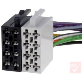   ISO dugó párban, kábellel, szerelhető (táp+hangszóró), 8+8pin