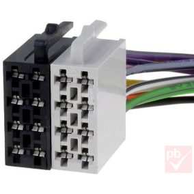   ISO dugó párban, kábellel, szerelhető (táp+hangszóró), 8+8pin