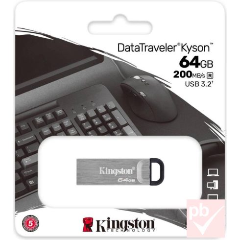 Kingston DataTraveler Kyson 64GB pendrive (Type-A, USB 3.2)