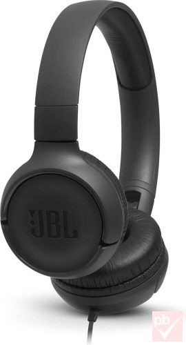 JBL Tune 500 Pure Bass Sound fekete headset okostelefonhoz