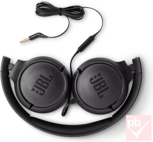 JBL Tune 500 Pure Bass Sound fekete headset okostelefonhoz