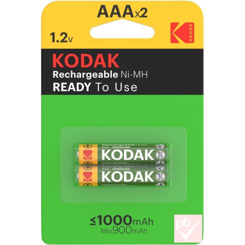 Kodak 1000mAh AAA akkumulátor (2db-os bliszter)