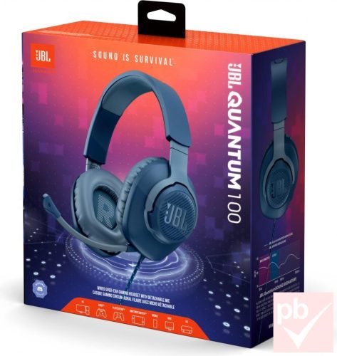 JBL Quantum 100 gaming headset (fekete)