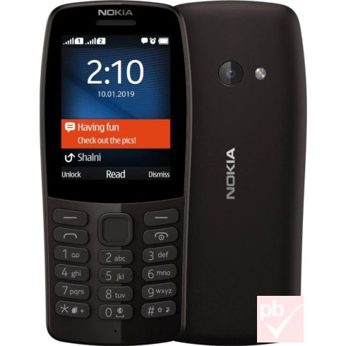 Nokia 210 DualSIM fekete kártyafüggetlen mobiltelefon
