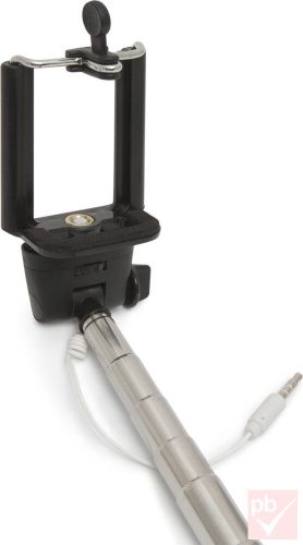 Delight kihúzható szelfibot kábellel, aktiváló gombbal (30-106cm)