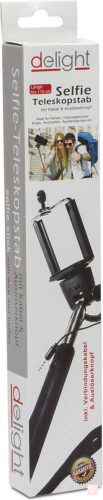 Delight kihúzható szelfibot kábellel, aktiváló gombbal (30-106cm)