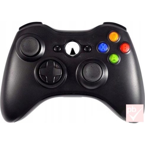 XBOX 360 / PC vezeték nélküli kontroller (fekete)