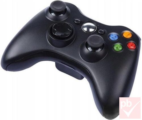 XBOX 360 / PC vezeték nélküli kontroller (fekete)