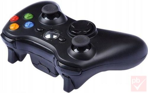 XBOX 360 / PC vezeték nélküli kontroller (fekete)
