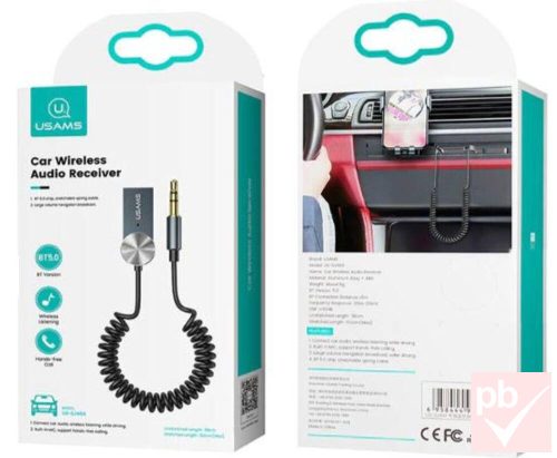 Usams Bluetooth Car Wireless Audio Receiver (AUX Bluetooth adapter)