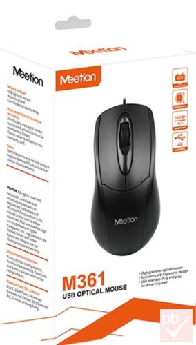 Meetion MT-M361 USB egér (fekete)