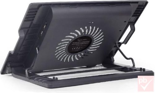 Gembird dönthető 17.3" laptop hűtő (fekete)