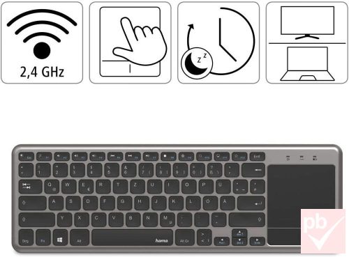 Hama KW-600T vezeték nélküli billentyűzet