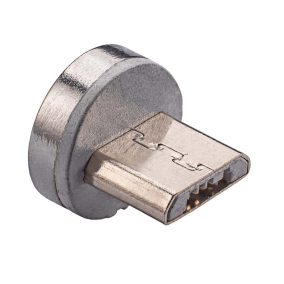   USB 2.0 mágneses adat-és töltő csatlakozó fej, micro USB, kábel nélkül