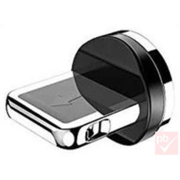   USB 2.0 mágneses töltő csatlakozó fej, iPhone Lightning, kábel nélkül