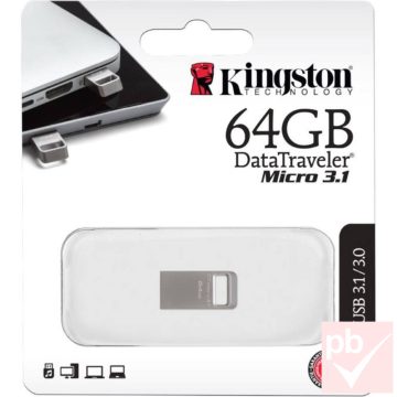   Kingston DataTraveler Micro 3.1 64GB pendrive (Type-A, USB 3.2)