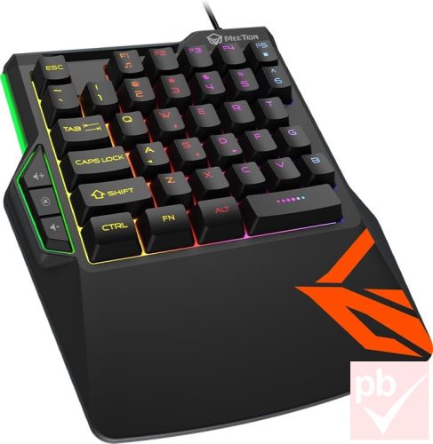 Meetion egykezes USB gaming billentyűzet (balkezes, KB015)