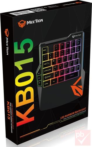 Meetion egykezes USB gaming billentyűzet (balkezes, KB015)