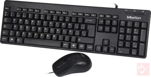 Meetion MT-C100 USB billentyűzet + egér kombó (fekete, HUN)