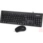   Meetion MT-C100 USB billentyűzet + egér kombó (fekete, HUN)