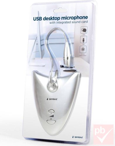 Gembird MIC-DU-01 USB asztali mikrofon