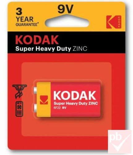 Kodak Super Heavy Duty 9V elem