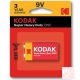 Kodak Super Heavy Duty 9V elem