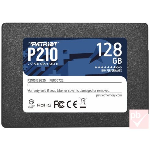 Patriot P210 128GB SATA SSD meghajtó