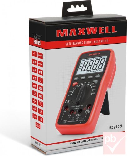 Maxwell 25328 digitális regiszter multiméter USB PC csatlakozással
