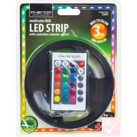   Phenom 3m-es RGB LED szalag szett távirányítóval, tápegységgel