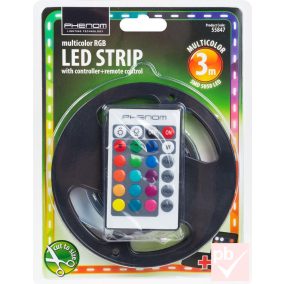   Phenom 3m-es RGB LED szalag szett távirányítóval, tápegységgel