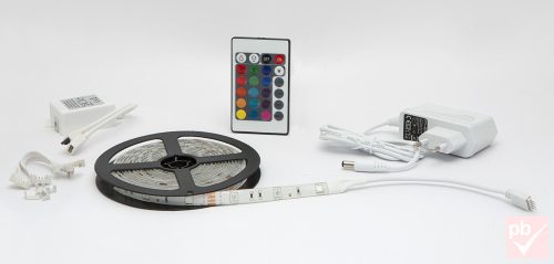 Phenom 3m-es RGB LED szalag szett távirányítóval, tápegységgel